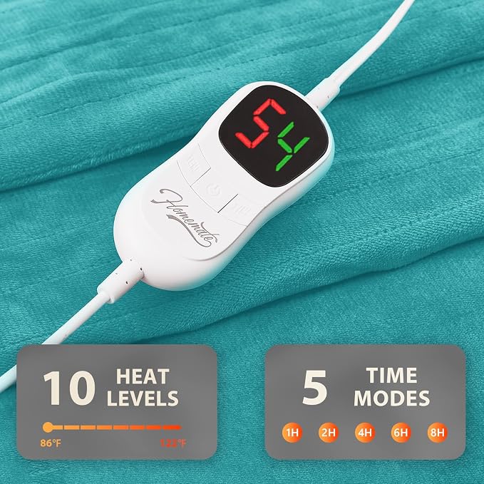Homemate Electric Heated Blanket Full Size - Image 4