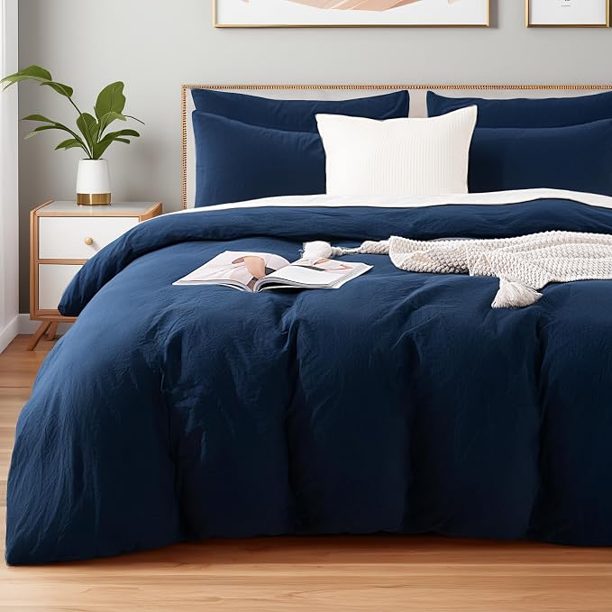 NEXHOME PRO Oversized King Duvet Cover Set – 100% Certified Organic Cotton by NEXHOMEPRO