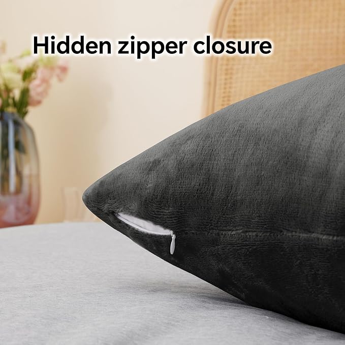 BEDELITE Flannel Pillow Cases Queen Size Set of 2, Super Soft Fleece Pillowcases - Image 6