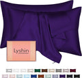 Silk Pillow Cases 2 Pack Queen Size by LYSHINSILKPILLOWCASES