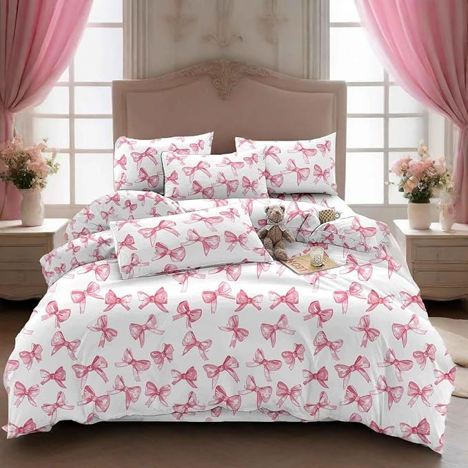Nanko Full Size Comforter Set, Modern Romantic Bedroom Decor Bedding Sets in a - Image 4