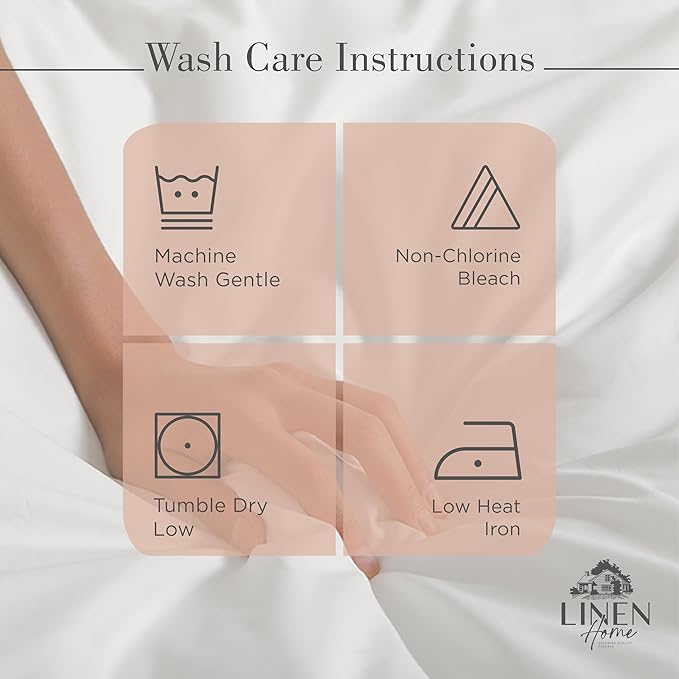 Linen Home 100% Cotton Percale Sheets California King Size, Tera Clay, Deep - Image 5