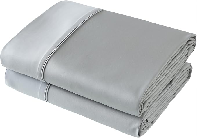 Flat Sheet Only 2 Pack, Queen Size 400 Thread Count 100% Egyptian Cotton Flat by ShunjieHome