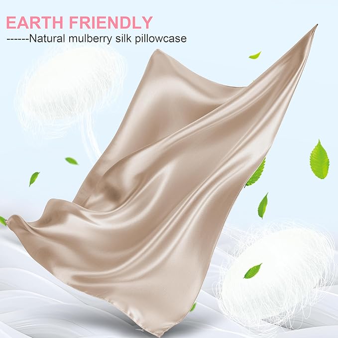 Silk Pillow Cases 2 Pack Standard Size - Image 2