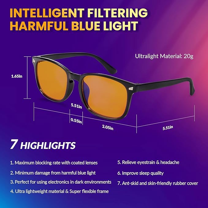 MIGSIR Blue Light Blocking Glasses - Image 4
