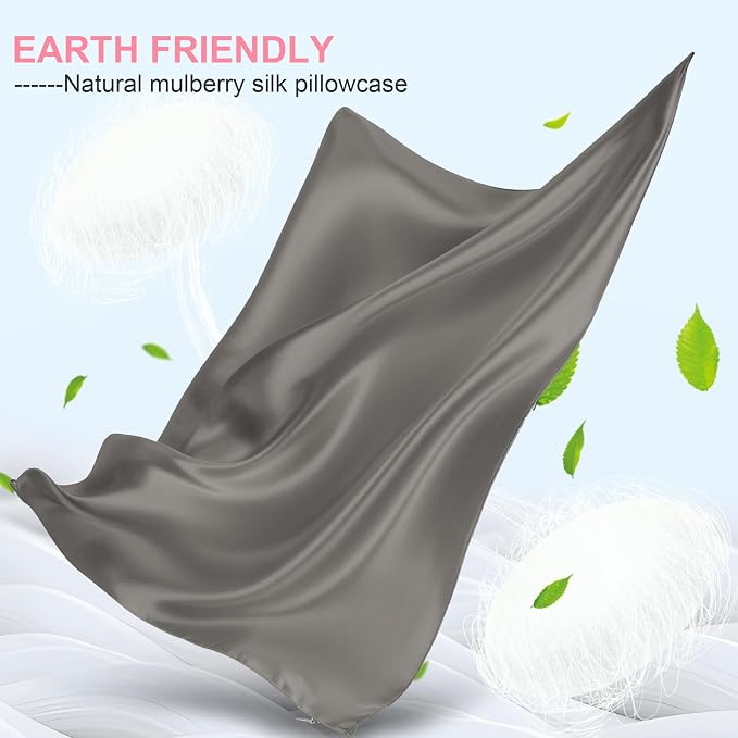 Silk Pillow Cases 2 Pack Queen Size - Image 2