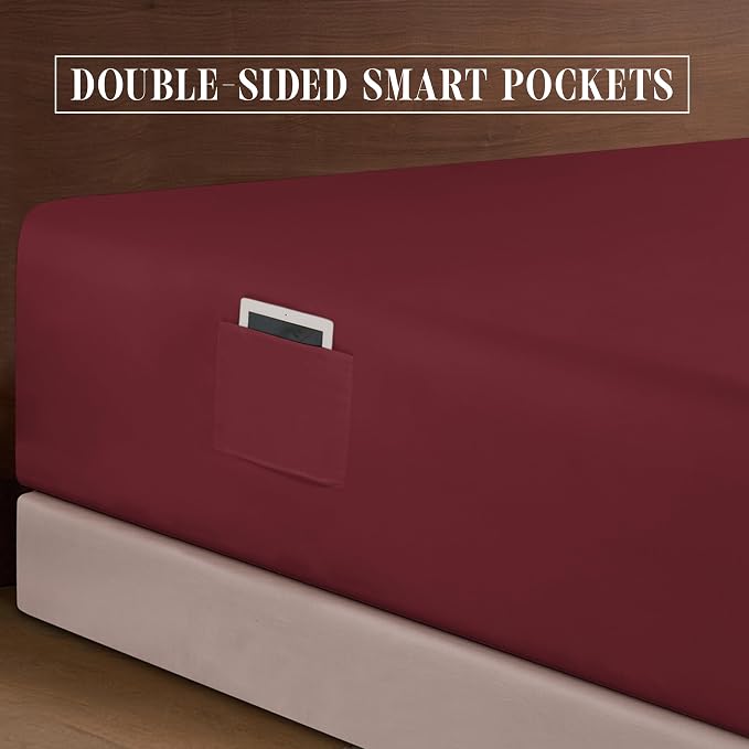 Elegant Comfort Luxurious 1500 Premium Hotel Quality Microfiber 4-Piece Sheet - Image 5