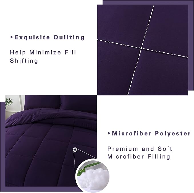 DOWNCOOL Twin Comforter Set -All Season Bedding Comforters Sets - Image 4