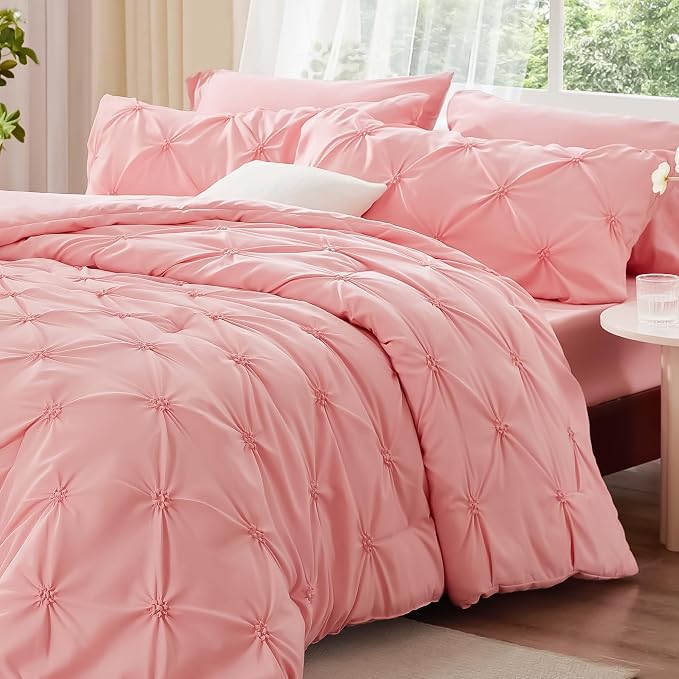BEDELITE Pink Twin Comforter Set - Image 2