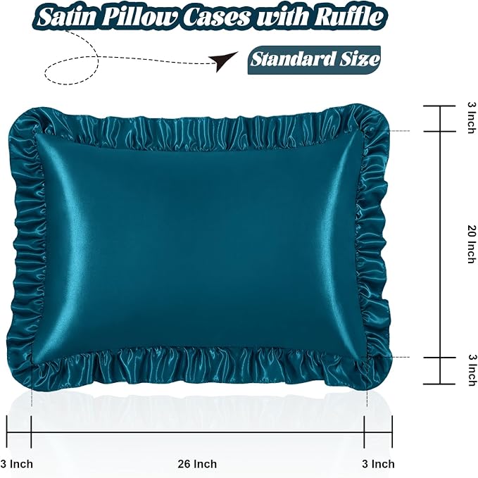 Homiest Ruffle Satin Pillowcase - Image 3