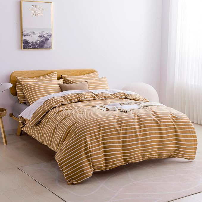 JELLYMONI Queen Duvet Cover Set, Cotton Duvet Cover 3 Pieces - Image 2
