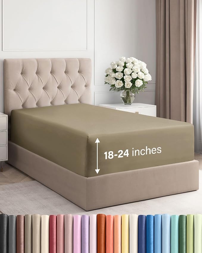 Extra Deep Twin XL Fitted Sheet by CGKUnlimited