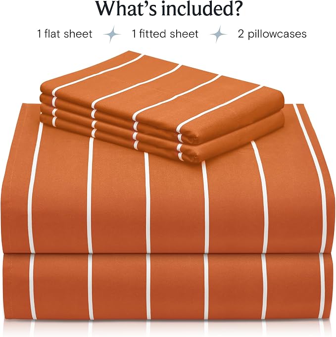LuxClub 4 PC Sheet Set Bed Sheets Deep Pockets 16" Wrinkle Free Cooling Machine - Image 2