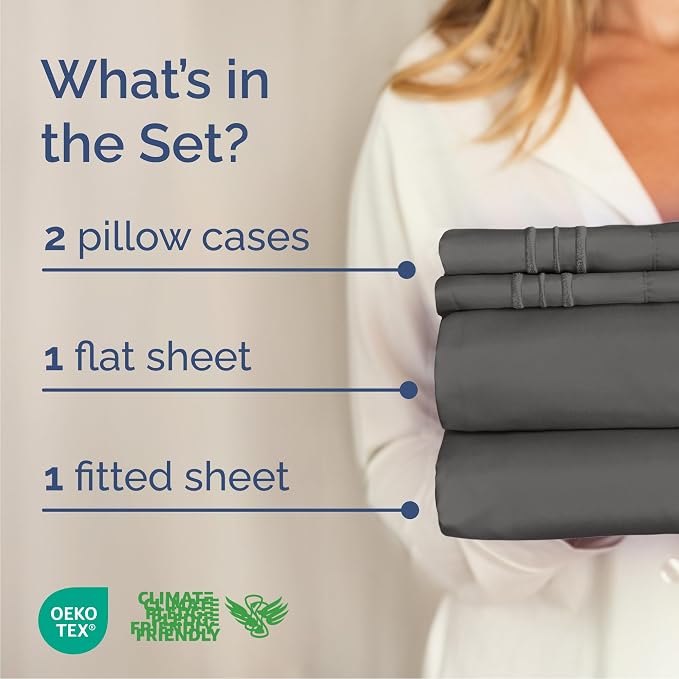 Cal King Size 4 Piece Sheet Set - Image 2