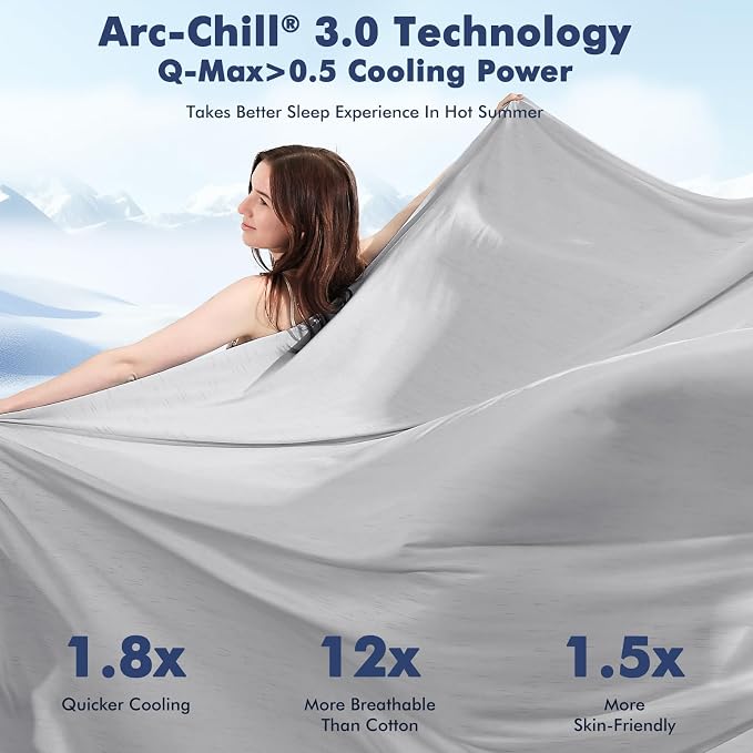 Elegear Cooling Blanket for Hot Sleepers, Double-Sided Arc-Chill® 3.0 Cooling - Image 3