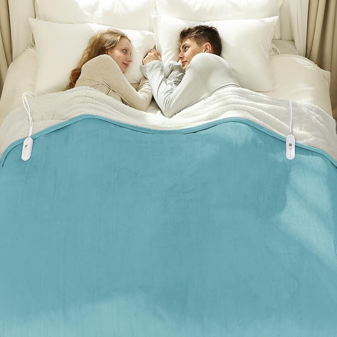 Queen Size Electric Blanket 84" x 90" by Vellubam
