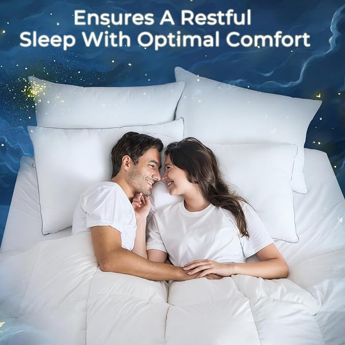 Sasttie King Size Pillows Set of 4, Bed Pillows - Image 7