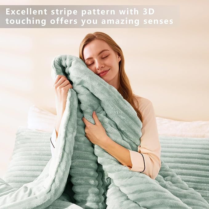 CozyLux Fluffy King Size Comforter Set - Image 5