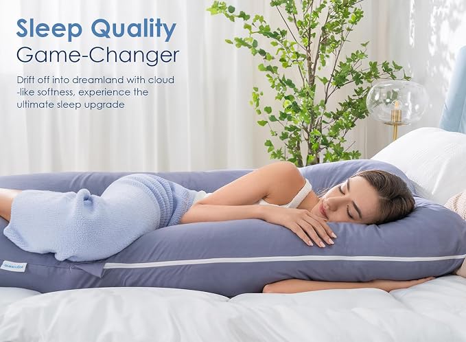 QUEEN ROSE Pregnancy Pillow, U Shaped Full Body Pillows - Image 4