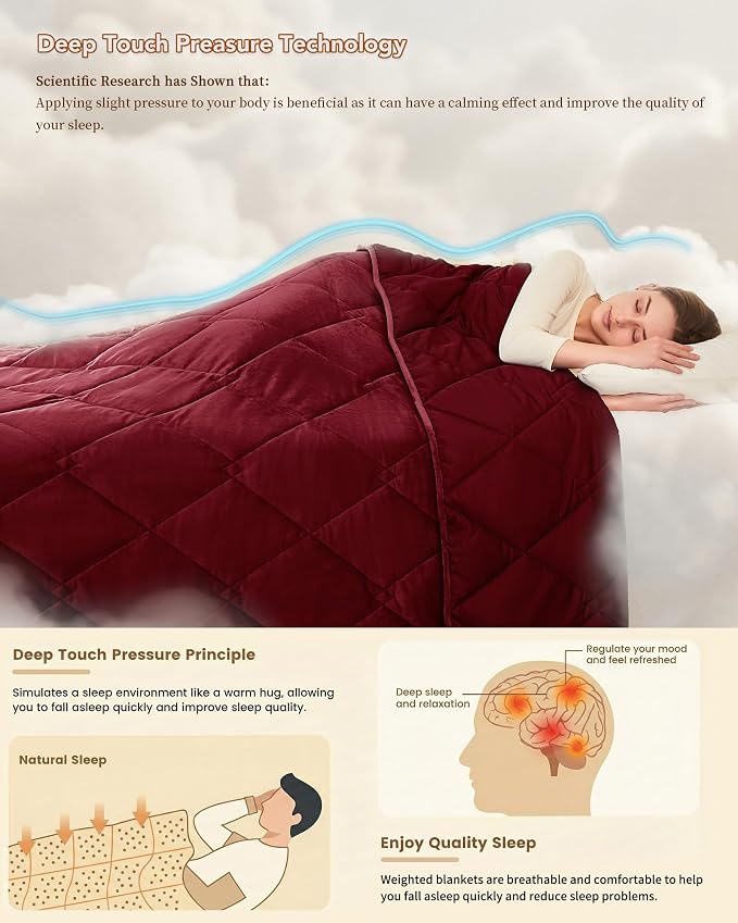 L'AGRATY Queen/King Size Weighted Blanket - Image 4