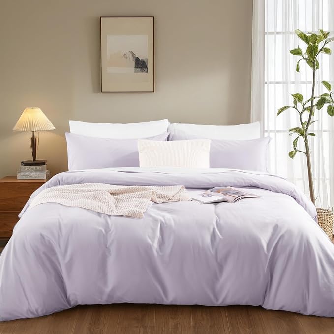 NEXHOME PRO Full Duvet Cover Set, 100% Washed Cotton - Image 2