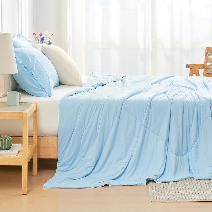 Cozy Bliss Cooling Comforter Twin Size, Cooling Blankets - Image 5