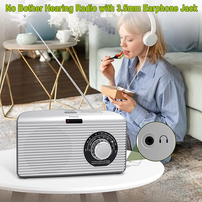 DreamSky Bluetooth Speaker Radio Sleep Timer, Hi-Fi Clear Extra Loud Sound - Image 6