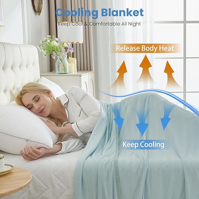 OIGAE Cooling Blanket for Hot Sleepers - Image 4