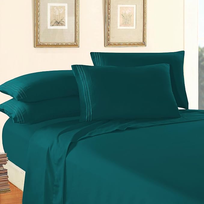Elegant Comfort Luxury 1500 Premium Hotel Quality Microfiber 4-Piece Sheet Set - Image 3