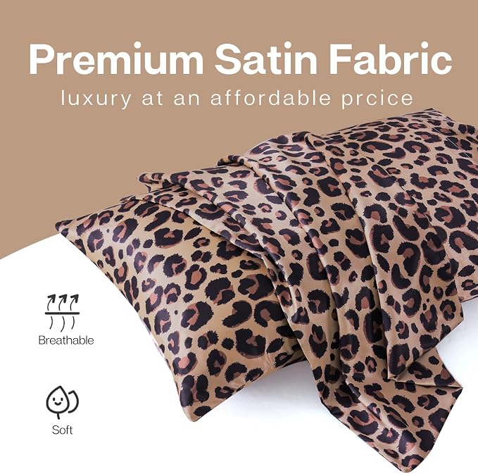 MR&HM Satin Pillowcase for Hair and Skin, Silk Satin Pillowcase 2 Pack - Image 3