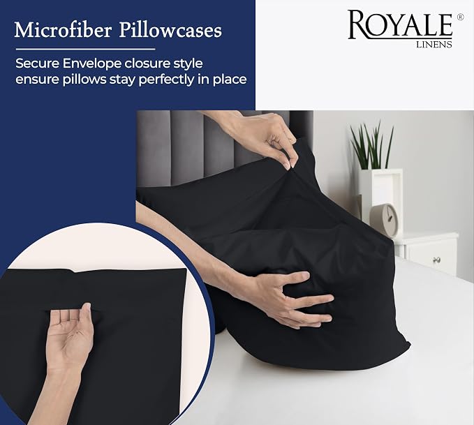 Royale Linens Standard Pillowcase Set of 2 - Image 5