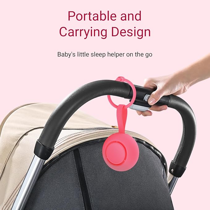 Portable Baby Sound Machine 15 Hours Battery Life, Registry Gift, Clips on Baby - Image 5