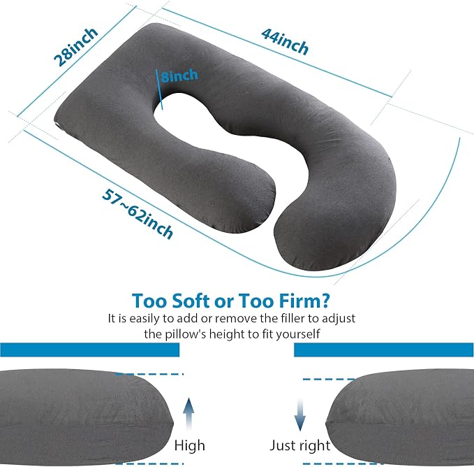 BATTOP Pregnancy Pillow for Sleeping, Full Body Pillow for Pregnancy Women - Image 4