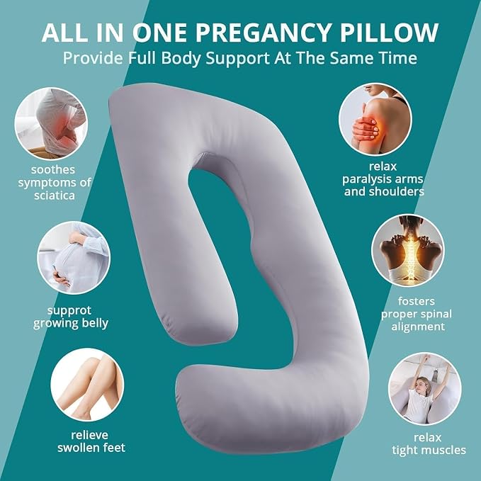 Pregnancy Pillow for Sleeping, new G-Shaped Maternity Pillow - Image 2