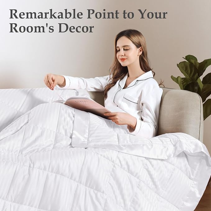 downluxe Weighted Blanket King Size, 18 lb Weighted Blanket - Image 7