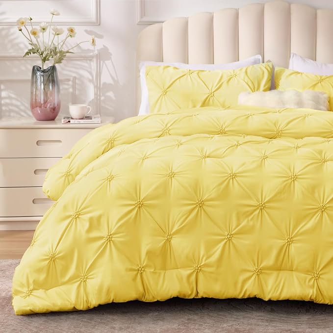 BEDELITE Light Yellow Queen Comforter Set by BEDELITE