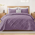 Exclusivo Mezcla Quilt Set Oversized King Size, 3 Pieces Dusty Lavender Cal by ExclusivoMezcla