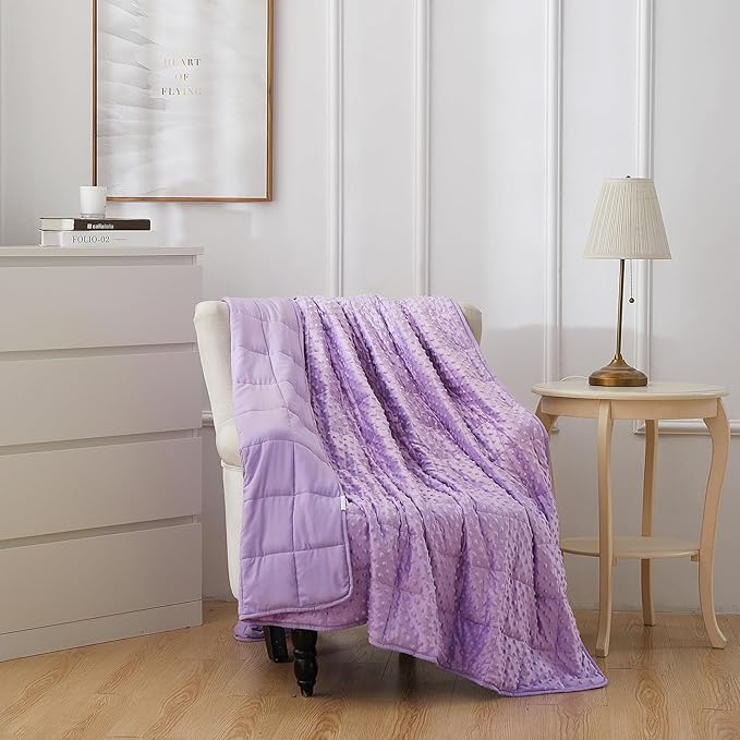 Weighted Blanket for Women and Men, Comfortable and Soft Throw Weighted Blanket - Image 4