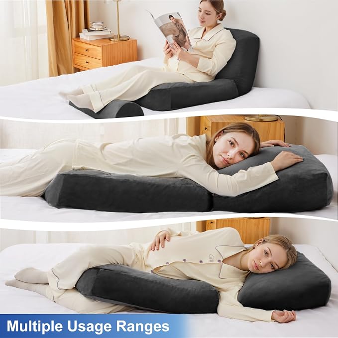 Pregnancy Pillows for Sleeping, 44.5 Inch Pregnancy Massage Pillow Full Body - Image 8