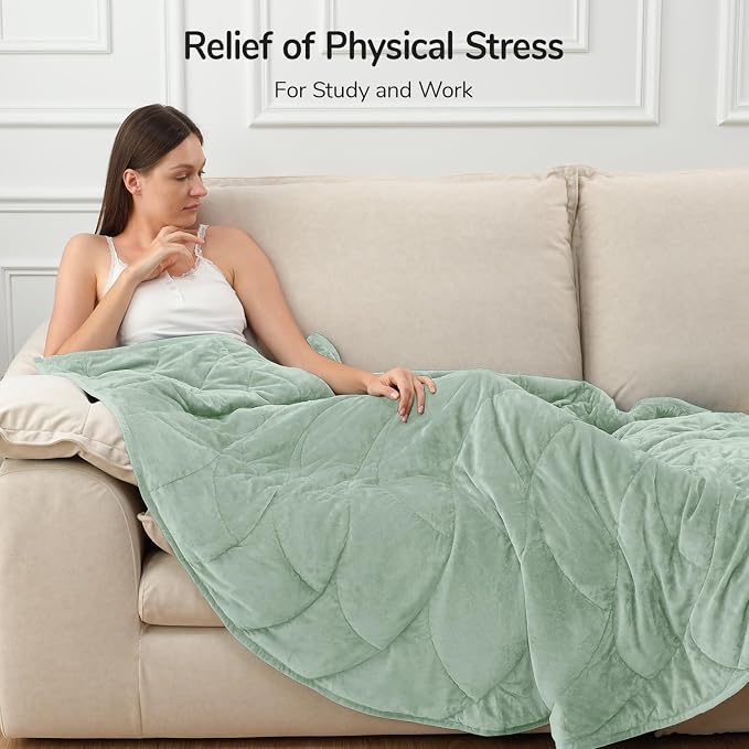 Kaisa Weighted Blanket for Adults, Soft Heavy Blanket Machine Washable - Image 5