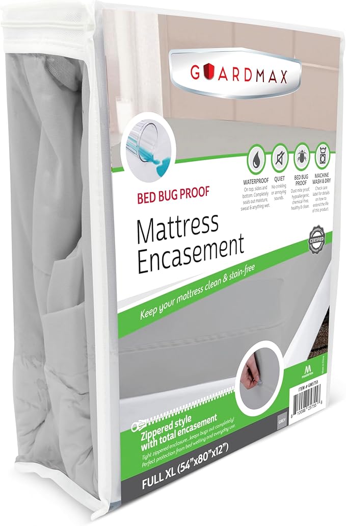 Guardmax Jersey Knitted Full XL Zippered Mattress Encasement by Guardmax