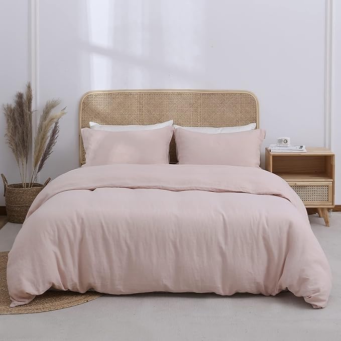 Simple&Opulence 100% Linen Duvet Cover Set 3pcs Basic Style Natural French by SimpleOpulence