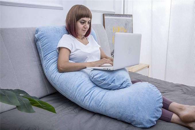 MOON PINE Pregnancy Pillow, U Shaped Full Body Pillow - Image 6