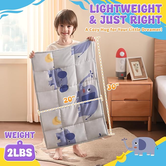 anfie Weighted Lap Pad 2 Pounds, Weighted Blanket Kids Cooling Blanket - Image 4