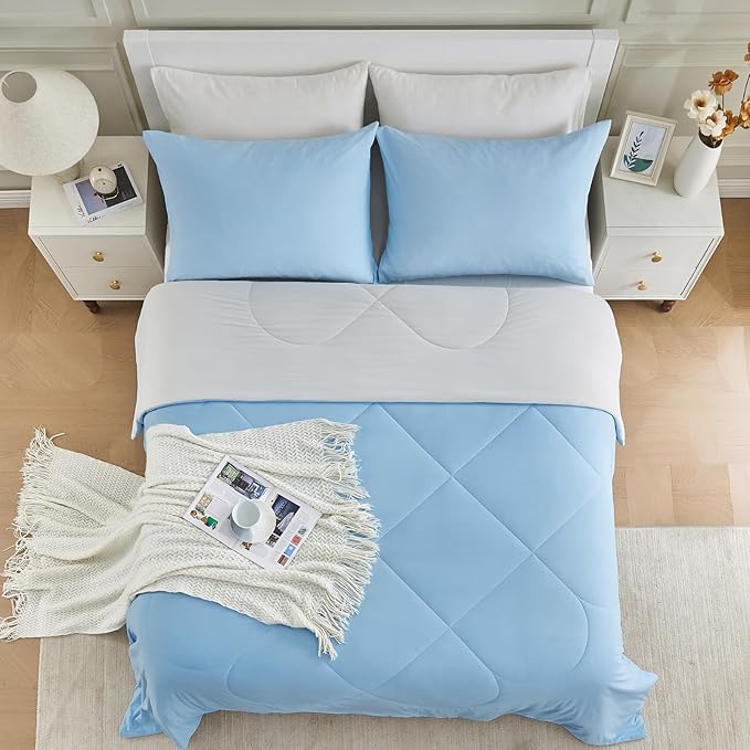 HOMFINE Cooling Comforter Twin Size, Japanese Double-Sided Cold Tech Fabric - Image 7
