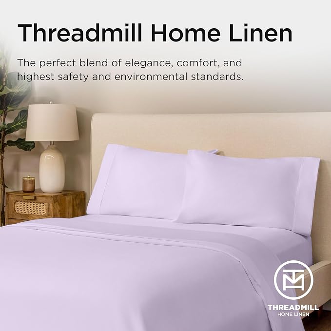 Threadmill Full Size Sheets | 800 Thread Count Bed Sheets - Image 7