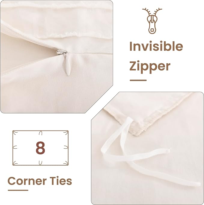 NEXHOME PRO Duvet Cover Full, Soft and Lightweight 100% Washed Microfiber - Image 7