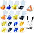 Ear Plugs for Sleeping, 16 Pairs Noise Canceling Soft Reusable Silicone by AXBUS