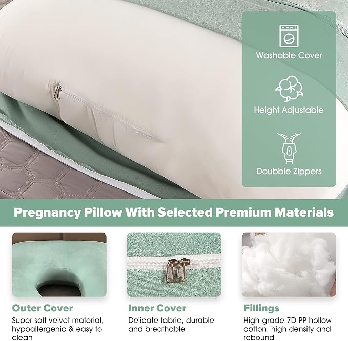 U-Shaped Full Body Pregnancy Pillow - Image 6