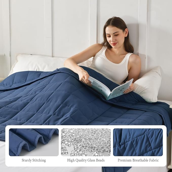 Topblan Weighted Blanket for Adults 15lbs, Soft Cooling Weighted Blankets - Image 5